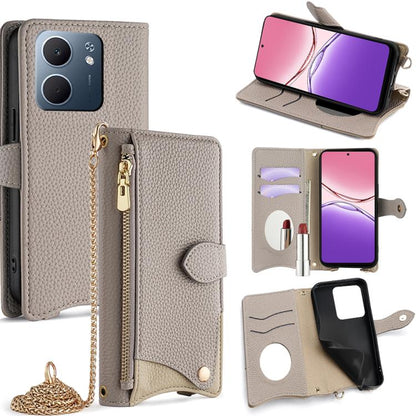 Crossbody Chain Fishtail Litchi Leather Phone Case, For OPPO Find X9, For OPPO F31 5G, For OPPO Find X9 Pro, For OPPO K13 Turbo Pro 5G, For OPPO Reno14 F 5G, For OPPO A5x 5G / A3 4G / 5G / A3x 4G / 5G, For OPPO Find X8s+, For OPPO Find X8s             ...