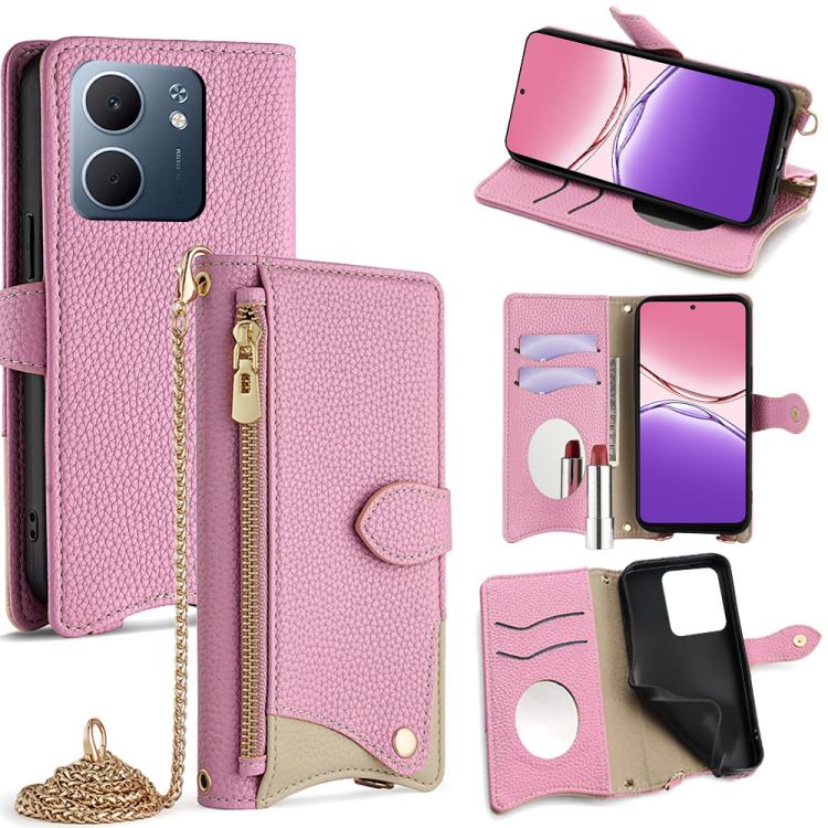 Crossbody Chain Fishtail Litchi Leather Phone Case, For OPPO Find X9, For OPPO F31 5G, For OPPO Find X9 Pro, For OPPO K13 Turbo Pro 5G, For OPPO Reno14 F 5G, For OPPO A5x 5G / A3 4G / 5G / A3x 4G / 5G, For OPPO Find X8s+, For OPPO Find X8s             ...