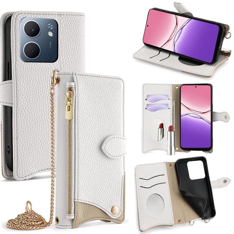 Crossbody Chain Fishtail Litchi Leather Phone Case, For OPPO Find X9, For OPPO F31 5G, For OPPO Find X9 Pro, For OPPO K13 Turbo Pro 5G, For OPPO Reno14 F 5G, For OPPO A5x 5G / A3 4G / 5G / A3x 4G / 5G, For OPPO Find X8s+, For OPPO Find X8s             ...
