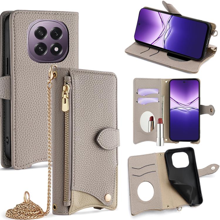 Crossbody Chain Fishtail Litchi Leather Phone Case, For OPPO Find X9, For OPPO F31 5G, For OPPO Find X9 Pro, For OPPO K13 Turbo Pro 5G, For OPPO Reno14 F 5G, For OPPO A5x 5G / A3 4G / 5G / A3x 4G / 5G, For OPPO Find X8s+, For OPPO Find X8s             ...