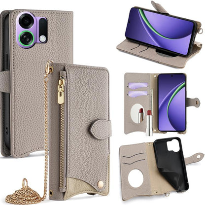 Crossbody Chain Fishtail Litchi Leather Phone Case, For OPPO Find X9, For OPPO F31 5G, For OPPO Find X9 Pro, For OPPO K13 Turbo Pro 5G, For OPPO Reno14 F 5G, For OPPO A5x 5G / A3 4G / 5G / A3x 4G / 5G, For OPPO Find X8s+, For OPPO Find X8s             ...