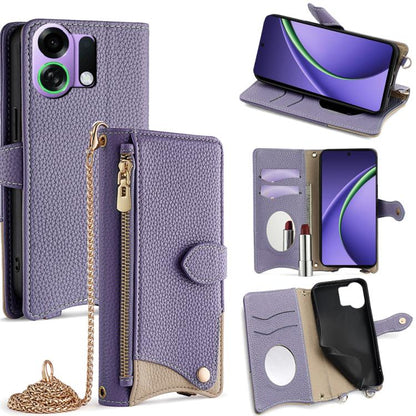 Crossbody Chain Fishtail Litchi Leather Phone Case, For OPPO Find X9, For OPPO F31 5G, For OPPO Find X9 Pro, For OPPO K13 Turbo Pro 5G, For OPPO Reno14 F 5G, For OPPO A5x 5G / A3 4G / 5G / A3x 4G / 5G, For OPPO Find X8s+, For OPPO Find X8s             ...