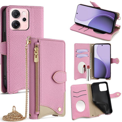 Crossbody Chain Fishtail Litchi Leather Phone Case, For OPPO Find X9, For OPPO F31 5G, For OPPO Find X9 Pro, For OPPO K13 Turbo Pro 5G, For OPPO Reno14 F 5G, For OPPO A5x 5G / A3 4G / 5G / A3x 4G / 5G, For OPPO Find X8s+, For OPPO Find X8s             ...