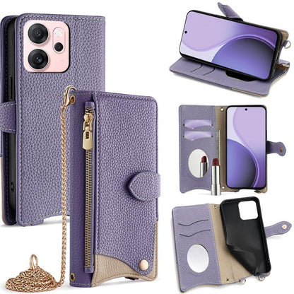 Crossbody Chain Fishtail Litchi Leather Phone Case, For OPPO Find X9, For OPPO F31 5G, For OPPO Find X9 Pro, For OPPO K13 Turbo Pro 5G, For OPPO Reno14 F 5G, For OPPO A5x 5G / A3 4G / 5G / A3x 4G / 5G, For OPPO Find X8s+, For OPPO Find X8s             ...
