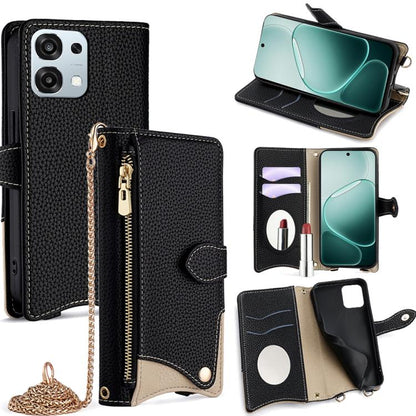 Crossbody Chain Fishtail Litchi Leather Phone Case, For OPPO Find X9, For OPPO F31 5G, For OPPO Find X9 Pro, For OPPO K13 Turbo Pro 5G, For OPPO Reno14 F 5G, For OPPO A5x 5G / A3 4G / 5G / A3x 4G / 5G, For OPPO Find X8s+, For OPPO Find X8s             ...