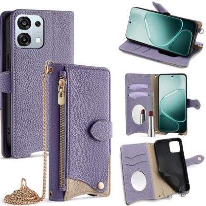 Crossbody Chain Fishtail Litchi Leather Phone Case, For OPPO Find X9, For OPPO F31 5G, For OPPO Find X9 Pro, For OPPO K13 Turbo Pro 5G, For OPPO Reno14 F 5G, For OPPO A5x 5G / A3 4G / 5G / A3x 4G / 5G, For OPPO Find X8s+, For OPPO Find X8s             ...