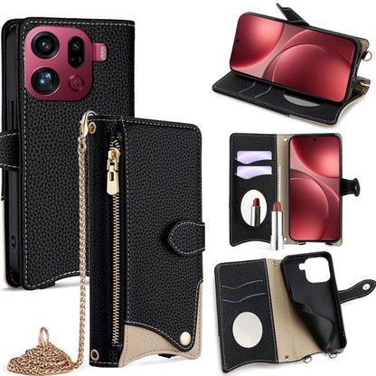 Crossbody Chain Fishtail Litchi Leather Phone Case, For OPPO Find X9, For OPPO F31 5G, For OPPO Find X9 Pro, For OPPO K13 Turbo Pro 5G, For OPPO Reno14 F 5G, For OPPO A5x 5G / A3 4G / 5G / A3x 4G / 5G, For OPPO Find X8s+, For OPPO Find X8s             ...