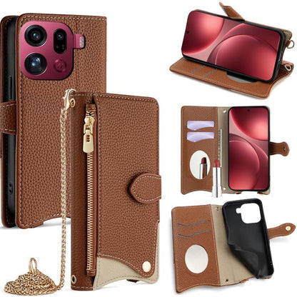 Crossbody Chain Fishtail Litchi Leather Phone Case, For OPPO Find X9, For OPPO F31 5G, For OPPO Find X9 Pro, For OPPO K13 Turbo Pro 5G, For OPPO Reno14 F 5G, For OPPO A5x 5G / A3 4G / 5G / A3x 4G / 5G, For OPPO Find X8s+, For OPPO Find X8s             ...