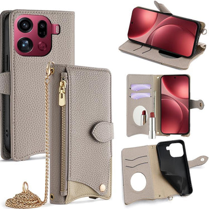 Crossbody Chain Fishtail Litchi Leather Phone Case, For OPPO Find X9, For OPPO F31 5G, For OPPO Find X9 Pro, For OPPO K13 Turbo Pro 5G, For OPPO Reno14 F 5G, For OPPO A5x 5G / A3 4G / 5G / A3x 4G / 5G, For OPPO Find X8s+, For OPPO Find X8s             ...