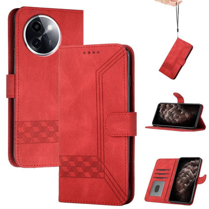 Cubic Skin Feel Flip Leather Phone Case, For vivo V50, For vivo X200 Pro, For vivo Y200i