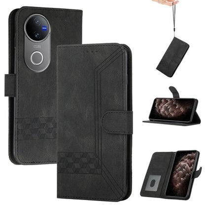 Cubic Skin Feel Flip Leather Phone Case, For vivo V50, For vivo X200 Pro, For vivo Y200i