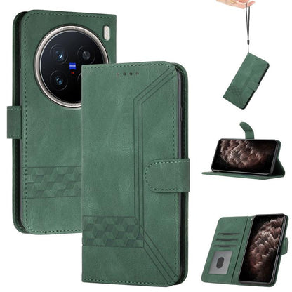 Cubic Skin Feel Flip Leather Phone Case, For vivo V50, For vivo X200 Pro, For vivo Y200i