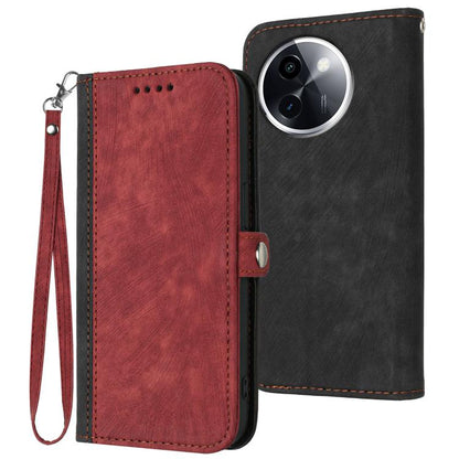 Side Buckle Double Fold Hand Strap Leather Phone Case, For vivo V50 Lite 4G / 5G, For vivo Y39 5G, For vivo Y29s 5G / Y04 4G Global, For vivo Y29 4G, For vivo V50, For vivo X200 Pro, For vivo Y200i