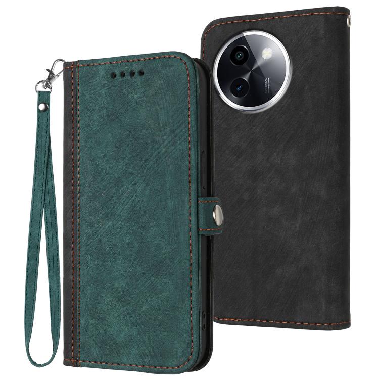Side Buckle Double Fold Hand Strap Leather Phone Case, For vivo V50 Lite 4G / 5G, For vivo Y39 5G, For vivo Y29s 5G / Y04 4G Global, For vivo Y29 4G, For vivo V50, For vivo X200 Pro, For vivo Y200i