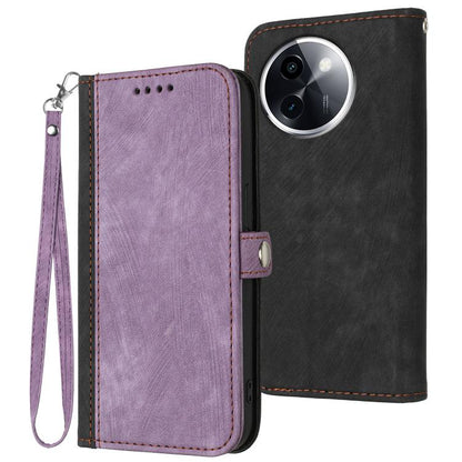 Side Buckle Double Fold Hand Strap Leather Phone Case, For vivo V50 Lite 4G / 5G, For vivo Y39 5G, For vivo Y29s 5G / Y04 4G Global, For vivo Y29 4G, For vivo V50, For vivo X200 Pro, For vivo Y200i