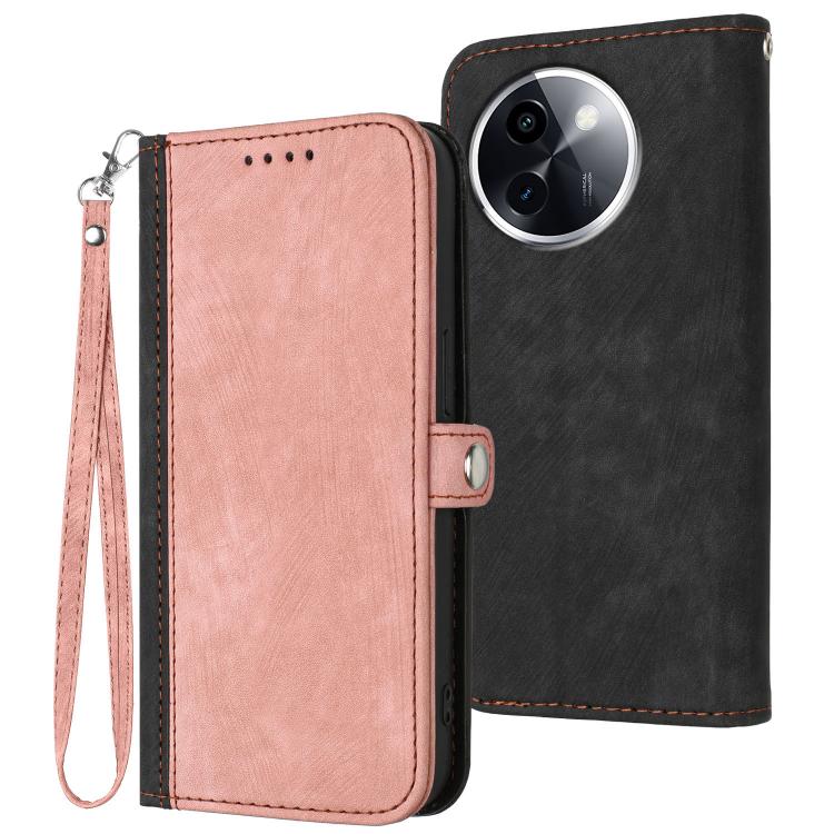 Side Buckle Double Fold Hand Strap Leather Phone Case, For vivo V50 Lite 4G / 5G, For vivo Y39 5G, For vivo Y29s 5G / Y04 4G Global, For vivo Y29 4G, For vivo V50, For vivo X200 Pro, For vivo Y200i