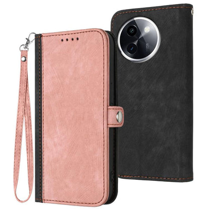 Side Buckle Double Fold Hand Strap Leather Phone Case, For vivo V50 Lite 4G / 5G, For vivo Y39 5G, For vivo Y29s 5G / Y04 4G Global, For vivo Y29 4G, For vivo V50, For vivo X200 Pro, For vivo Y200i