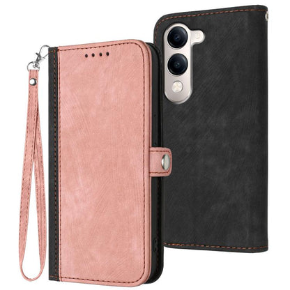 Side Buckle Double Fold Hand Strap Leather Phone Case, For vivo V50 Lite 4G / 5G, For vivo Y39 5G, For vivo Y29s 5G / Y04 4G Global, For vivo Y29 4G, For vivo V50, For vivo X200 Pro, For vivo Y200i
