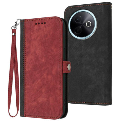 Side Buckle Double Fold Hand Strap Leather Phone Case, For vivo V50 Lite 4G / 5G, For vivo Y39 5G, For vivo Y29s 5G / Y04 4G Global, For vivo Y29 4G, For vivo V50, For vivo X200 Pro, For vivo Y200i