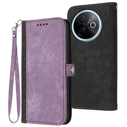 Side Buckle Double Fold Hand Strap Leather Phone Case, For vivo V50 Lite 4G / 5G, For vivo Y39 5G, For vivo Y29s 5G / Y04 4G Global, For vivo Y29 4G, For vivo V50, For vivo X200 Pro, For vivo Y200i