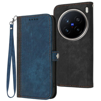 Side Buckle Double Fold Hand Strap Leather Phone Case, For vivo V50 Lite 4G / 5G, For vivo Y39 5G, For vivo Y29s 5G / Y04 4G Global, For vivo Y29 4G, For vivo V50, For vivo X200 Pro, For vivo Y200i