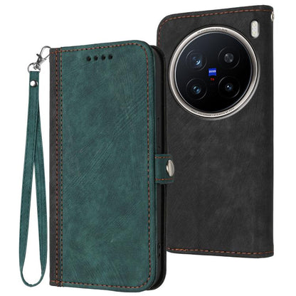 Side Buckle Double Fold Hand Strap Leather Phone Case, For vivo V50 Lite 4G / 5G, For vivo Y39 5G, For vivo Y29s 5G / Y04 4G Global, For vivo Y29 4G, For vivo V50, For vivo X200 Pro, For vivo Y200i