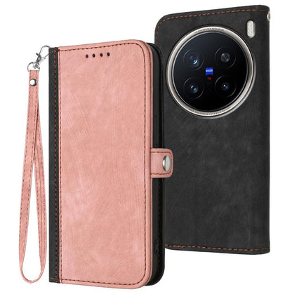 Side Buckle Double Fold Hand Strap Leather Phone Case, For vivo V50 Lite 4G / 5G, For vivo Y39 5G, For vivo Y29s 5G / Y04 4G Global, For vivo Y29 4G, For vivo V50, For vivo X200 Pro, For vivo Y200i