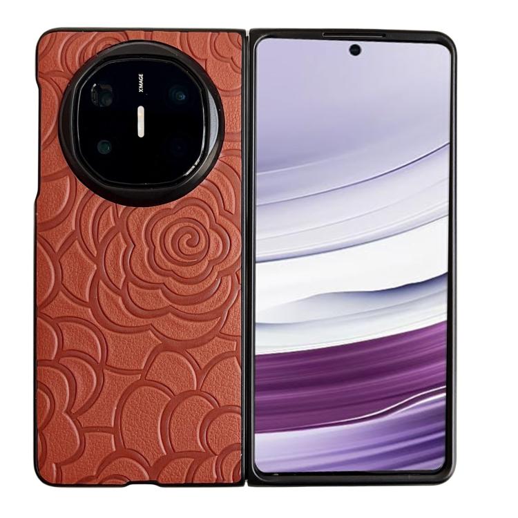 Impression Camellia Pattern Protective Phone Case, For Huawei Pura X Max, For Huawei Mate X7, For Huawei Pura X, For Huawei Mate X6, For Huawei Mate X5, For Huawei Mate Xs 2