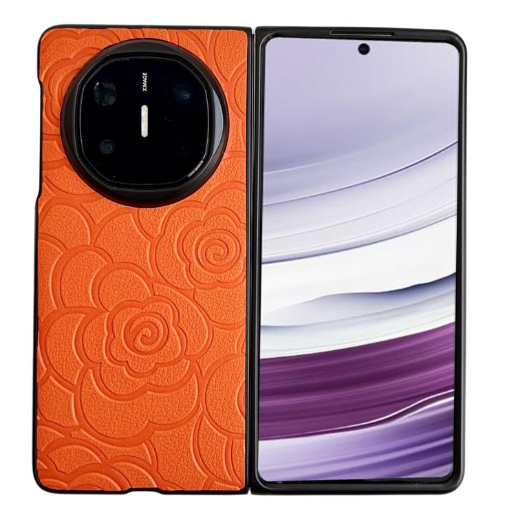 Impression Camellia Pattern Protective Phone Case, For Huawei Pura X Max, For Huawei Mate X7, For Huawei Pura X, For Huawei Mate X6, For Huawei Mate X5, For Huawei Mate Xs 2