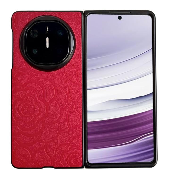 Impression Camellia Pattern Protective Phone Case, For Huawei Pura X Max, For Huawei Mate X7, For Huawei Pura X, For Huawei Mate X6, For Huawei Mate X5, For Huawei Mate Xs 2