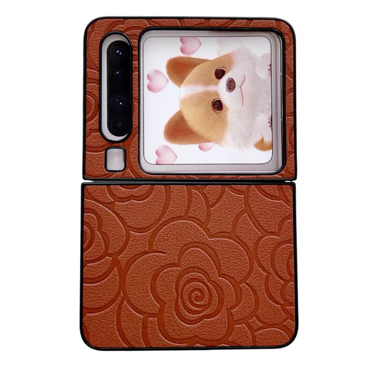Impression Camellia Pattern Protective Phone Case, For Huawei Pura X Max, For Huawei Mate X7, For Huawei Pura X, For Huawei Mate X6, For Huawei Mate X5, For Huawei Mate Xs 2