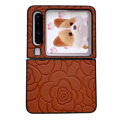 Impression Camellia Pattern Protective Phone Case, For Huawei Pura X Max, For Huawei Mate X7, For Huawei Pura X, For Huawei Mate X6, For Huawei Mate X5, For Huawei Mate Xs 2