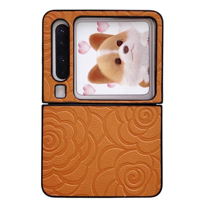 Impression Camellia Pattern Protective Phone Case, For Huawei Pura X Max, For Huawei Mate X7, For Huawei Pura X, For Huawei Mate X6, For Huawei Mate X5, For Huawei Mate Xs 2