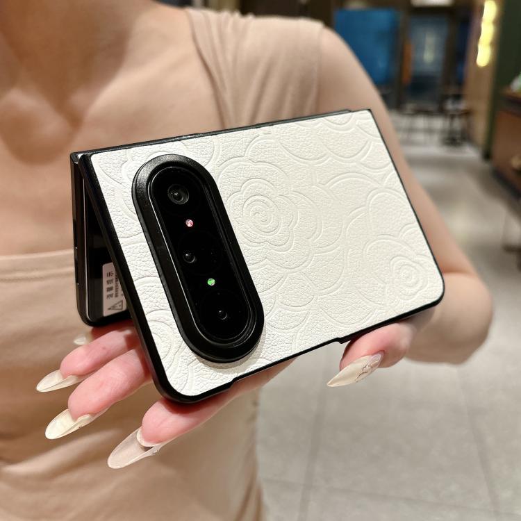 Impression Camellia Pattern Protective Phone Case, For Huawei Pura X Max, For Huawei Mate X7, For Huawei Pura X, For Huawei Mate X6, For Huawei Mate X5, For Huawei Mate Xs 2