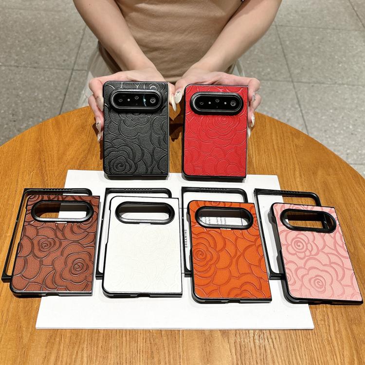 Impression Camellia Pattern Protective Phone Case, For Huawei Pura X Max, For Huawei Mate X7, For Huawei Pura X, For Huawei Mate X6, For Huawei Mate X5, For Huawei Mate Xs 2