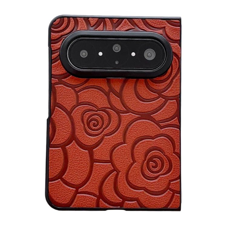 Impression Camellia Pattern Protective Phone Case, For Huawei Pura X Max, For Huawei Mate X7, For Huawei Pura X, For Huawei Mate X6, For Huawei Mate X5, For Huawei Mate Xs 2