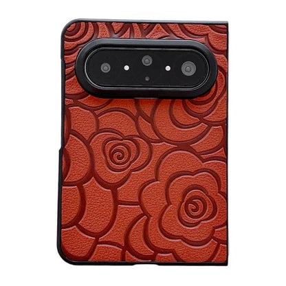 Impression Camellia Pattern Protective Phone Case, For Huawei Pura X Max, For Huawei Mate X7, For Huawei Pura X, For Huawei Mate X6, For Huawei Mate X5, For Huawei Mate Xs 2