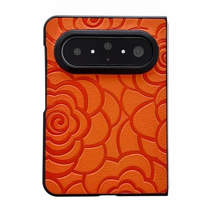 Impression Camellia Pattern Protective Phone Case, For Huawei Pura X Max, For Huawei Mate X7, For Huawei Pura X, For Huawei Mate X6, For Huawei Mate X5, For Huawei Mate Xs 2