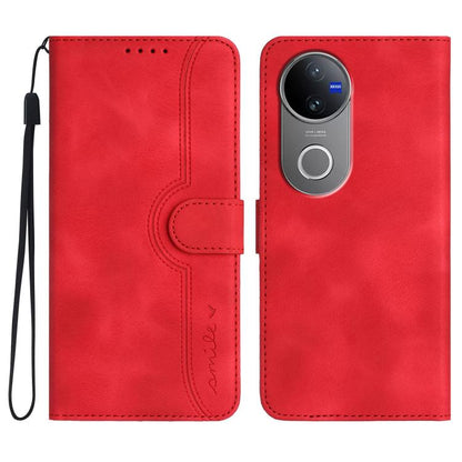 Heart Pattern Skin Feel Leather Phone Case, For vivo V50 Lite 4G / 5G, For vivo Y39 5G, For vivo Y29s 5G / Y04 4G Global, For vivo Y29 4G, For vivo V50, For vivo X200 Pro, For vivo Y200i