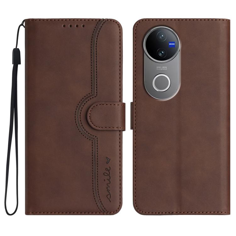 Heart Pattern Skin Feel Leather Phone Case, For vivo V50 Lite 4G / 5G, For vivo Y39 5G, For vivo Y29s 5G / Y04 4G Global, For vivo Y29 4G, For vivo V50, For vivo X200 Pro, For vivo Y200i
