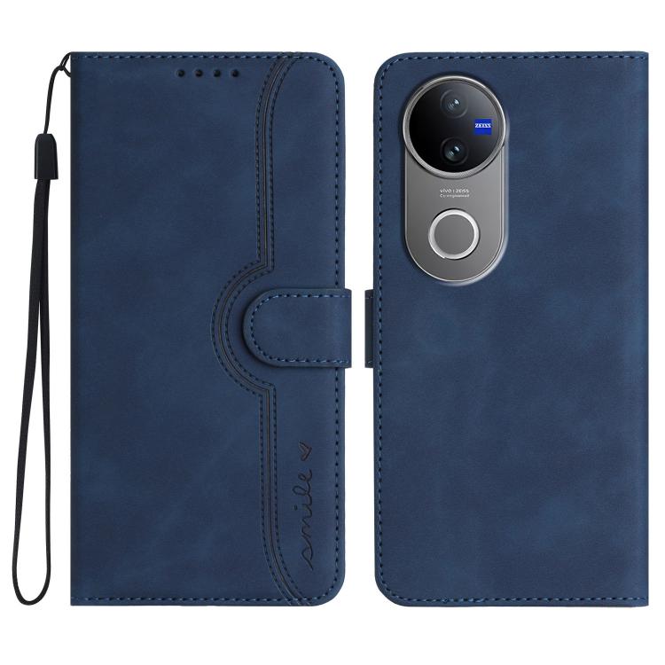 Heart Pattern Skin Feel Leather Phone Case, For vivo V50 Lite 4G / 5G, For vivo Y39 5G, For vivo Y29s 5G / Y04 4G Global, For vivo Y29 4G, For vivo V50, For vivo X200 Pro, For vivo Y200i