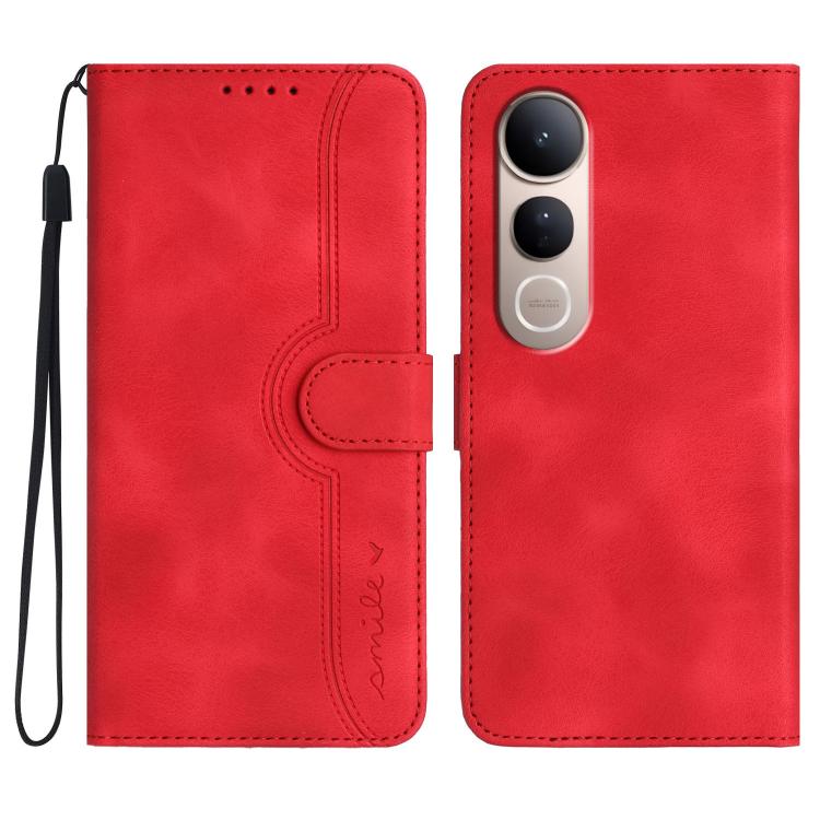 Heart Pattern Skin Feel Leather Phone Case, For vivo V50 Lite 4G / 5G, For vivo Y39 5G, For vivo Y29s 5G / Y04 4G Global, For vivo Y29 4G, For vivo V50, For vivo X200 Pro, For vivo Y200i