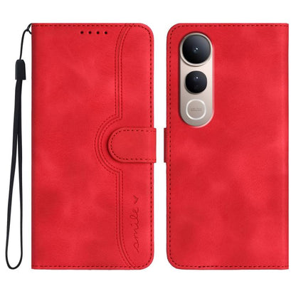 Heart Pattern Skin Feel Leather Phone Case, For vivo V50 Lite 4G / 5G, For vivo Y39 5G, For vivo Y29s 5G / Y04 4G Global, For vivo Y29 4G, For vivo V50, For vivo X200 Pro, For vivo Y200i