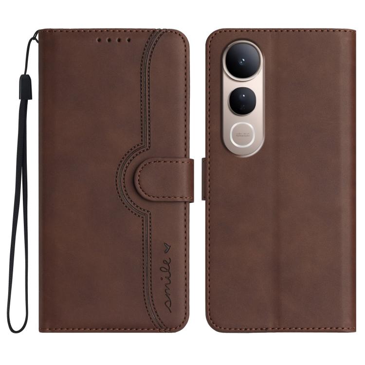 Heart Pattern Skin Feel Leather Phone Case, For vivo V50 Lite 4G / 5G, For vivo Y39 5G, For vivo Y29s 5G / Y04 4G Global, For vivo Y29 4G, For vivo V50, For vivo X200 Pro, For vivo Y200i