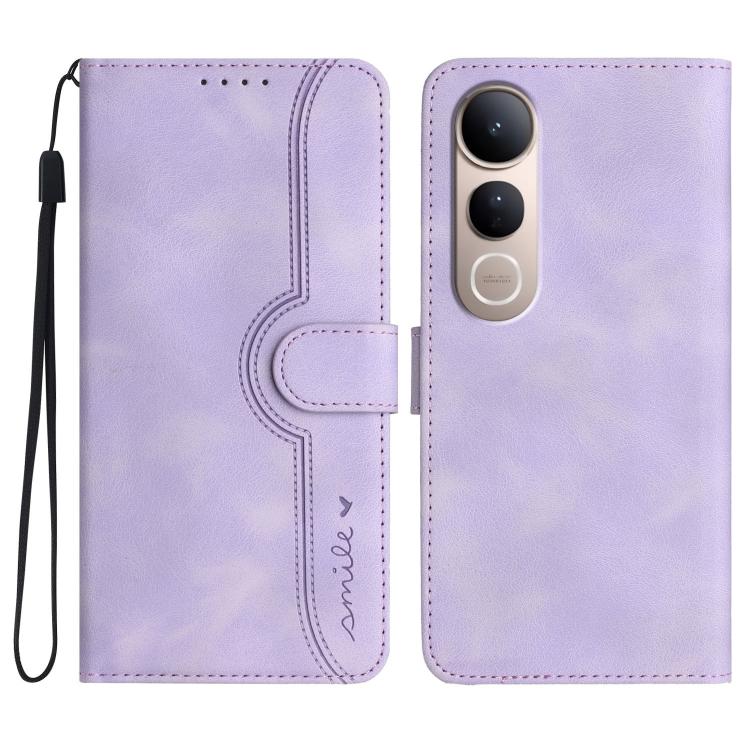Heart Pattern Skin Feel Leather Phone Case, For vivo V50 Lite 4G / 5G, For vivo Y39 5G, For vivo Y29s 5G / Y04 4G Global, For vivo Y29 4G, For vivo V50, For vivo X200 Pro, For vivo Y200i