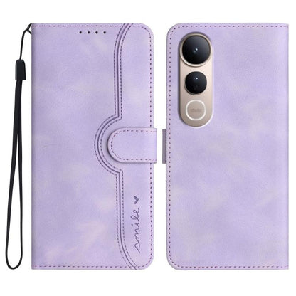 Heart Pattern Skin Feel Leather Phone Case, For vivo V50 Lite 4G / 5G, For vivo Y39 5G, For vivo Y29s 5G / Y04 4G Global, For vivo Y29 4G, For vivo V50, For vivo X200 Pro, For vivo Y200i