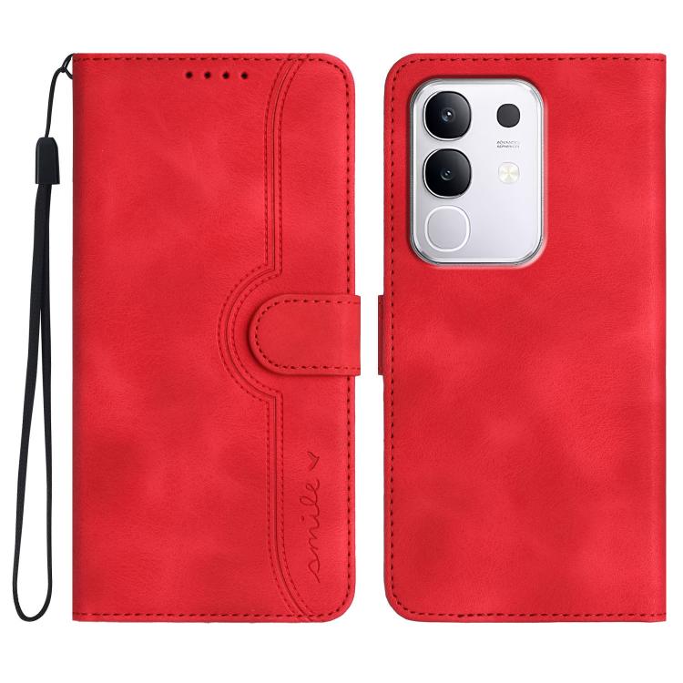 Heart Pattern Skin Feel Leather Phone Case, For vivo V50 Lite 4G / 5G, For vivo Y39 5G, For vivo Y29s 5G / Y04 4G Global, For vivo Y29 4G, For vivo V50, For vivo X200 Pro, For vivo Y200i