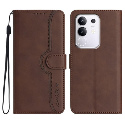 Heart Pattern Skin Feel Leather Phone Case, For vivo V50 Lite 4G / 5G, For vivo Y39 5G, For vivo Y29s 5G / Y04 4G Global, For vivo Y29 4G, For vivo V50, For vivo X200 Pro, For vivo Y200i