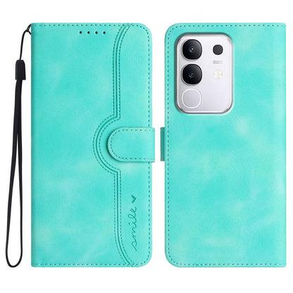 Heart Pattern Skin Feel Leather Phone Case, For vivo V50 Lite 4G / 5G, For vivo Y39 5G, For vivo Y29s 5G / Y04 4G Global, For vivo Y29 4G, For vivo V50, For vivo X200 Pro, For vivo Y200i