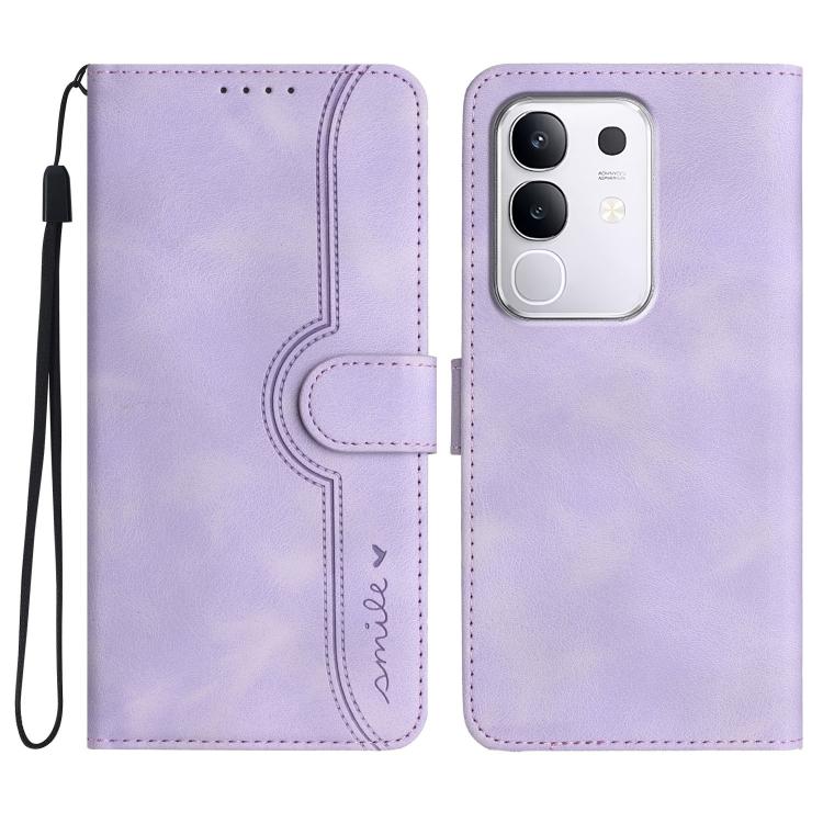 Heart Pattern Skin Feel Leather Phone Case, For vivo V50 Lite 4G / 5G, For vivo Y39 5G, For vivo Y29s 5G / Y04 4G Global, For vivo Y29 4G, For vivo V50, For vivo X200 Pro, For vivo Y200i